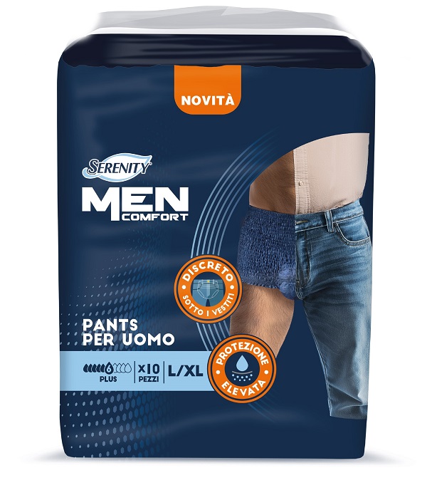 PANNOLONE A MUTANDINA SERENITY MEN COMFORT PLUS L/XL 10 PEZZI - Gruppofarmastore.it