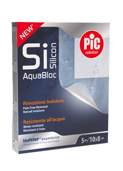 CEROTTO PIC SOLUTION SISILICON AQUABLOC 10X8 CM RIMOZIONE INDOLORE 5 PEZZI - Gruppofarmastore.it