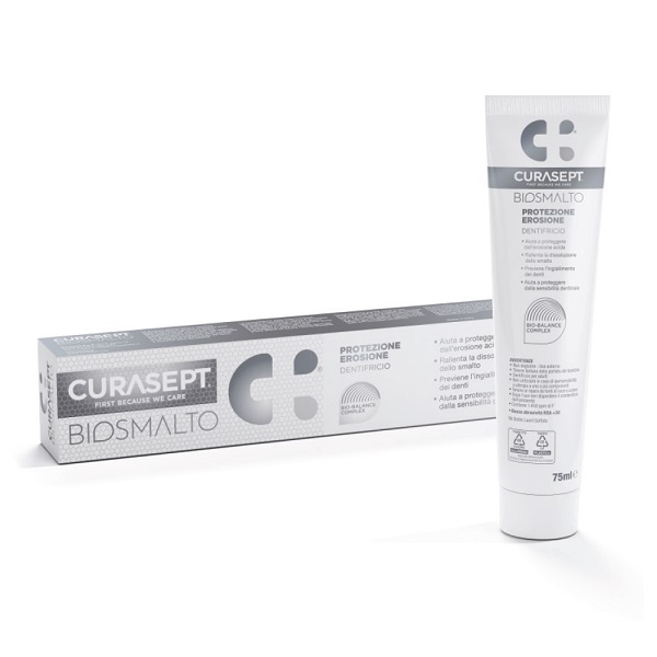 CURASEPT BIOSMALTO PROTEZIONE EROSIONE DENTIFRICIO 75 ML - Gruppofarmastore.it