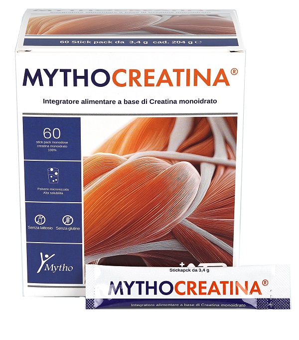 MYTHOCREATINA 60 STICK PACK SENZA GLUTINE SENZA LATTOSIO - Gruppofarmastore.it