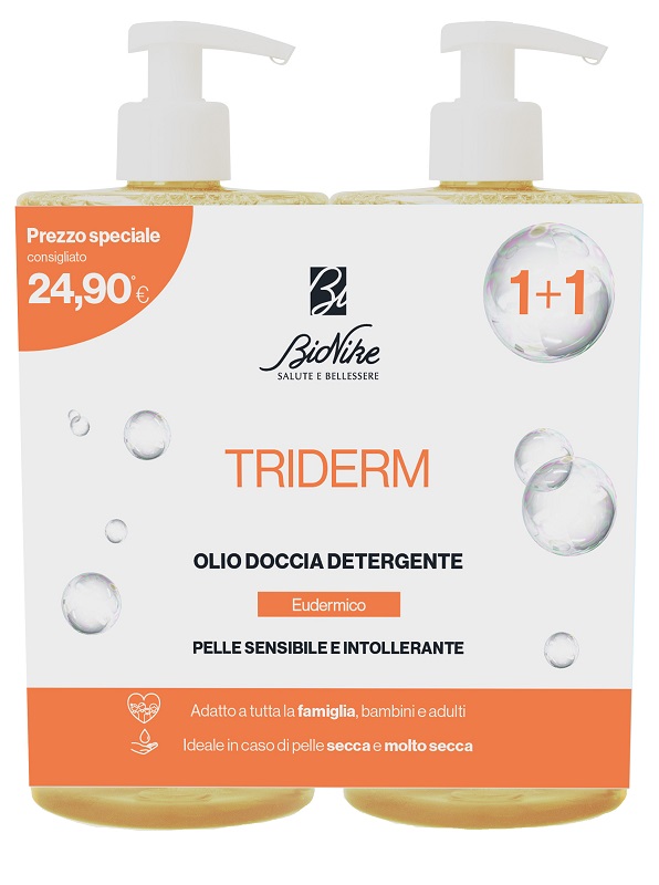 TRIDERM BIPACK OLIO DOCCIA DETERGENTE 750 ML - Gruppofarmastore.it