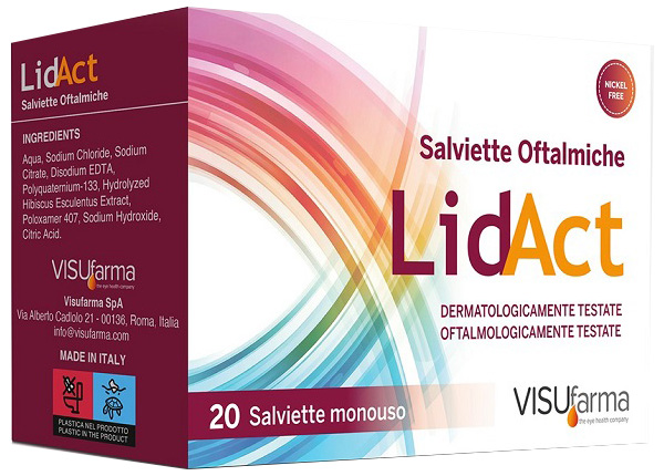 LIDACT SALVIETTE OFTALMICHE PERIOCULARI MONOUSO 20 PEZZI - Gruppofarmastore.it