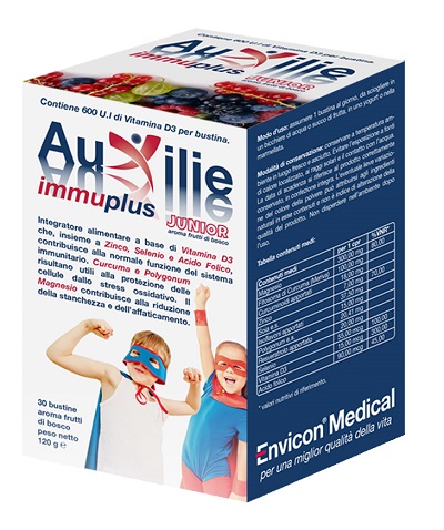 AUXILIE IMMUPLUS JUNIOR SOLUBILE 30 STICK PACK - Gruppofarmastore.it