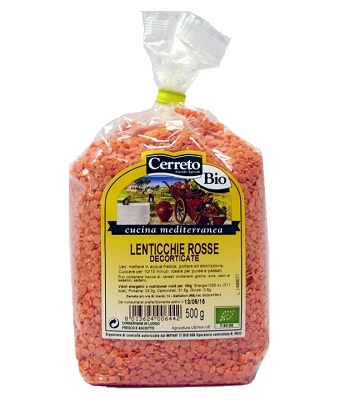 LA COLLINA DEI FIORI LENTICCHIE ROSSE DECORTICATE SENZA GLUTINE 500 G - Gruppofarmastore.it
