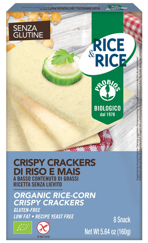 RICE&RICE CRISPY CRACKERS DI RISO E MAIS 160 G - Gruppofarmastore.it