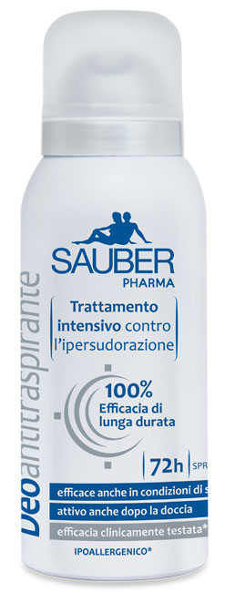 SAUBER ANTITRASPIRANTE 72 ORE SPRAY - Gruppofarmastore.it