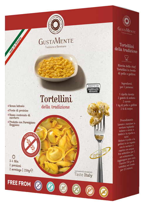 GUSTAMENTE TORTELLINI 250 G - Gruppofarmastore.it