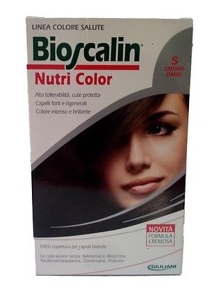 BIOSCALIN NUTRI COLOR 5 CASTANO CHIARO SINCROB 124 ML - Gruppofarmastore.it