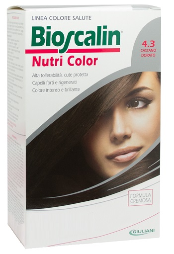 BIOSCALIN NUTRI COLOR 4,3 CASTANO DORATO SINCROB 124 ML - Gruppofarmastore.it