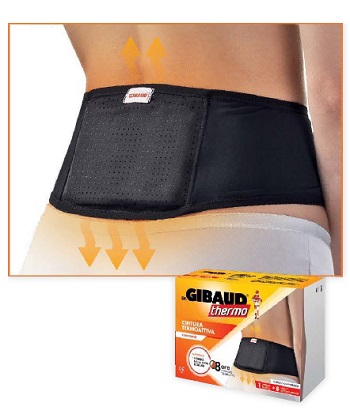 GIBAUD CINTURA TERMOATTIVA  RIUTILIZZABILE + 8 CEROTTI AUTORISCALDANTI - Gruppofarmastore.it