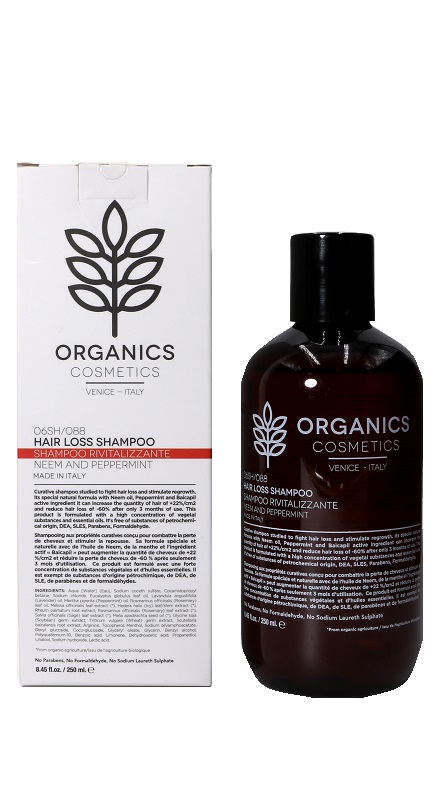 ORGANICS PHARM HAIR LOSS SHAMPOO NEEM OIL AND PEPPERMINT 250 ML - Gruppofarmastore.it
