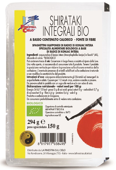 SHIRATAKI INTEGRALI BIO 150 G - Gruppofarmastore.it