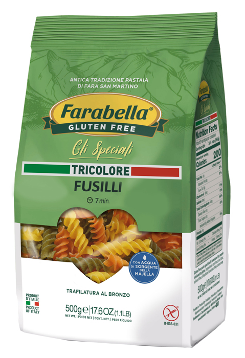 FARABELLA FUSILLI TRICOLORE 500 G - Gruppofarmastore.it
