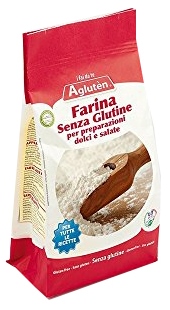AGLUTEN FARINA SENZA GLUTINE PREPARAZIONE DOLCI E SALATO 1 KG - Gruppofarmastore.it