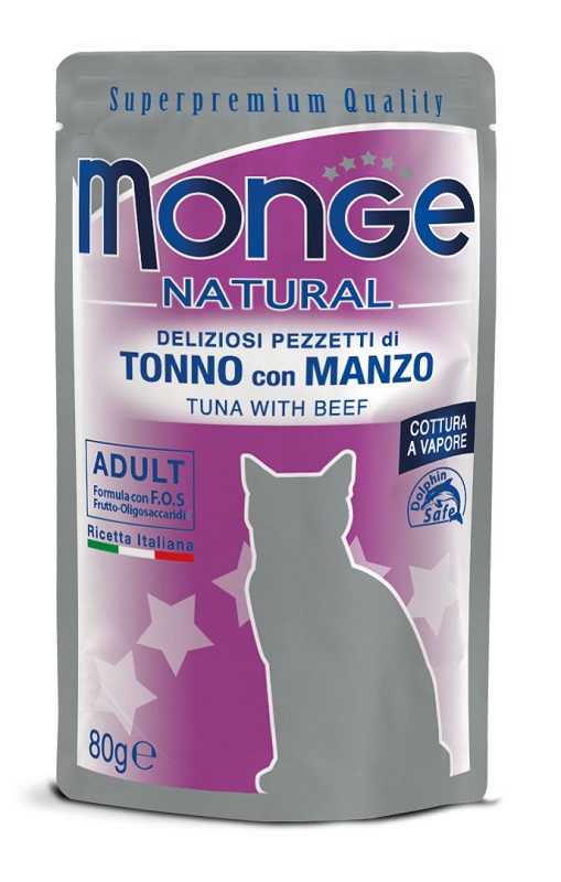 MONGE BUSTE TONNO/MANZO 80G - Gruppofarmastore.it