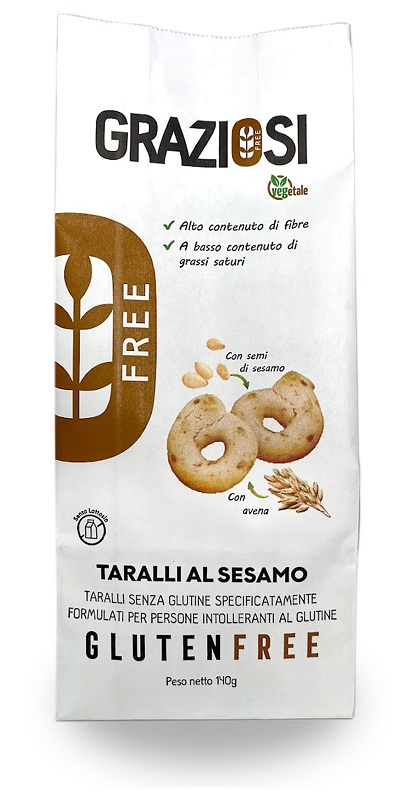 TARALLI AL SESAMO 140 G - Gruppofarmastore.it