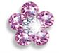 ORECCHINI STERILI BJT941 CRYS FLOWER ROSE/WHIT - Gruppofarmastore.it