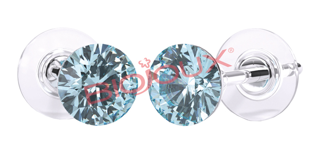 ORECCHINI STERILI BJT945 SWA CRYSTAL AQUAMARINE - Gruppofarmastore.it