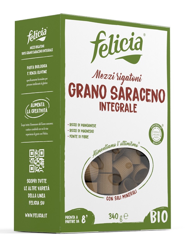 FELICIA BIO SARACENO MEZZI RIGATONI 340 G - Gruppofarmastore.it