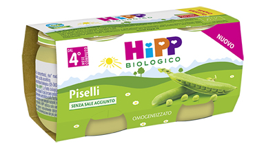 HIPP BIO OMOGENEIZZATO PISELLI 2X80 G - Gruppofarmastore.it