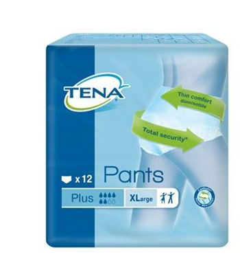 PANNOLONE PULL UP TENA PANTS PLUS TAGLIA EXTRA LARGE 12 PEZZI - Gruppofarmastore.it