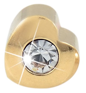 CUORE ORO 4MM CRISTALLO - Gruppofarmastore.it