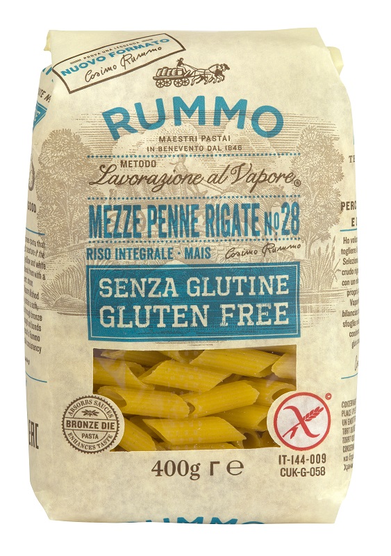 RUMMO MEZZE PENNE RIGATE N28 RISO INTEGRALE E MAIS 400 G - Gruppofarmastore.it