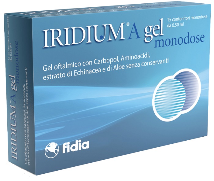 IRIDIUM A GEL OFTALMICO MONODOSE 15 CONTENITORI DA 0,50 ML - Gruppofarmastore.it
