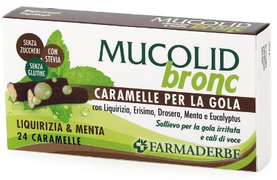 MUCOLID BRONC MENTA LIQUIRIZIA CARAMELLE 70 G - Gruppofarmastore.it
