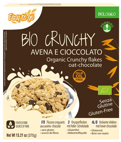 EASY TO GO BIO CRUNCHY AVENA E CIOCCOLATO 375 G - Gruppofarmastore.it