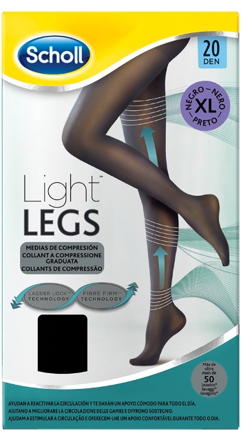 SCHOLL LIGHTLEGS 20 DENARI TAGLIA XL COLORE NERO 1 PAIO - Gruppofarmastore.it
