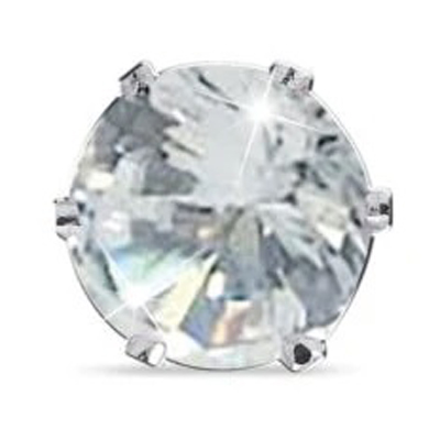 ORECCHINO ZIRCONE BIANCO 6MM - Gruppofarmastore.it