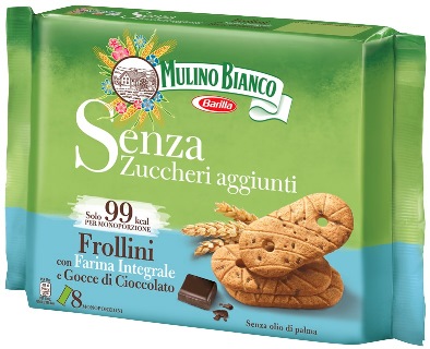 MULINO BIANCO BISCOTTI FROLLINI FARINA INTEGRALE E GOCCE DI CIOCCOLATO 200 G - Gruppofarmastore.it