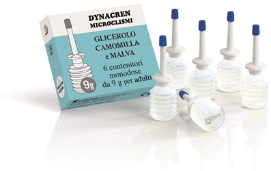 DYNACREN MICROCLISMI CAMOMILLA E MALVA 6 PEZZI DA 9 G PER ADULTI - Gruppofarmastore.it