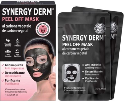 SYNERGY DERM PEEL OFF MASK 4 TRATTAMENTI MONODOSE 7 G - Gruppofarmastore.it