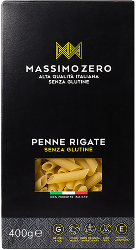 MASSIMO ZERO MEZZE PENNE RIGATE 400 G - Gruppofarmastore.it