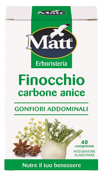 MATT ERBORISTERIA FINOCCHIO CARBONE ANICE 40 COMPRESSE - Gruppofarmastore.it