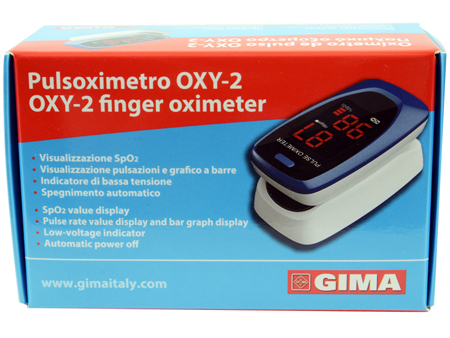 PULSOXIMETRO DA DITO OXY-2 SCHERMO LED 60X30,5X32,5MM 1 PEZZO - Gruppofarmastore.it