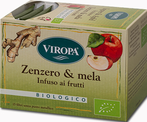 VIROPA ZENZERO & MELA INFUSO BIOLOGICO 15 BUSTINE 2,5 G - Gruppofarmastore.it