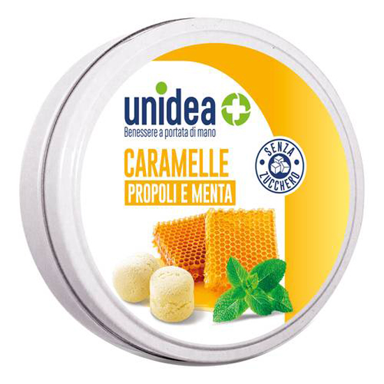 UNIDEA CARAMELLE PROPOLI E MENTA SENZA ZUCCHERO 40 G - Gruppofarmastore.it