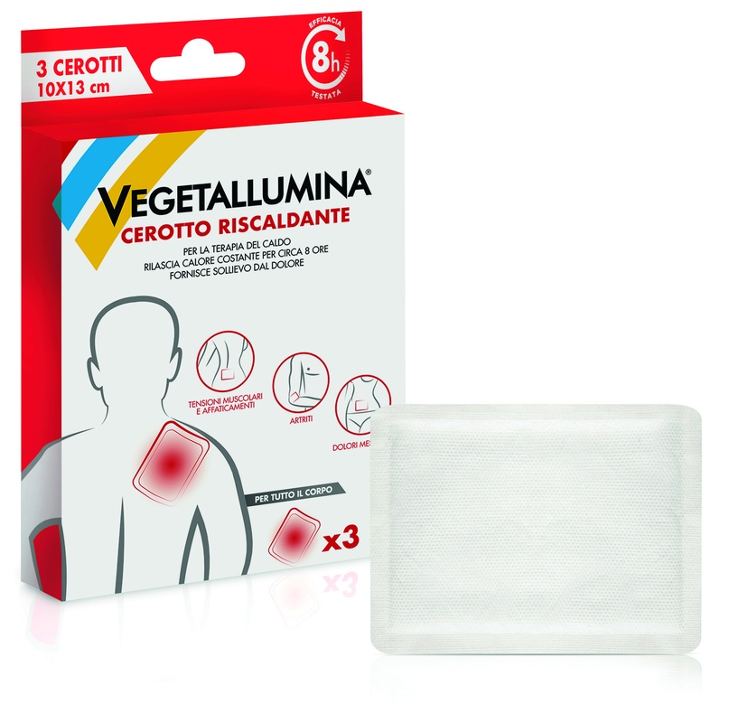 VEGETALLUMINA CEROTTO RISCALDANTE 3 PEZZI - Gruppofarmastore.it