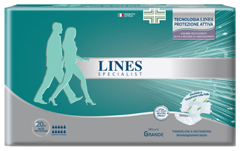 PANNOLONE A MUTANDA LINES SPECIALIST ALTAPROTEZIONE MG 20 PEZZI - Gruppofarmastore.it
