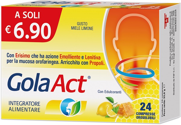 GOLA ACT MIELE E LIMONE 24 COMPRESSE OROSOLUBILI - Gruppofarmastore.it