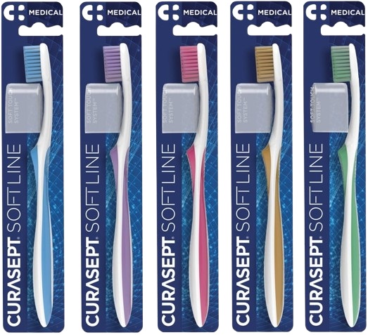 CURASEPT SPAZZOLINO SOFT MEDICAL COLORE AZZURRO - Gruppofarmastore.it