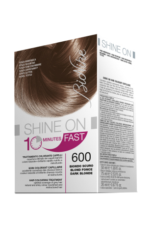 BIONIKE SHINE ON FAST TRATTAMENTO COLORANTE CAPELLI BIONDO SCURO 600 FLACONE 60 ML + TUBO 60 ML - Gruppofarmastore.it