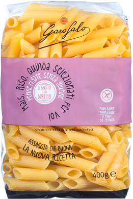GAROFALO PENNE RIGATE SENZA GLUTINE 400 G - Gruppofarmastore.it