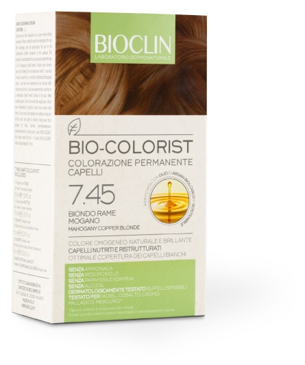 BIOCLIN BIO COLORIST 7,45 BIONDO RAME MOGANO - Gruppofarmastore.it