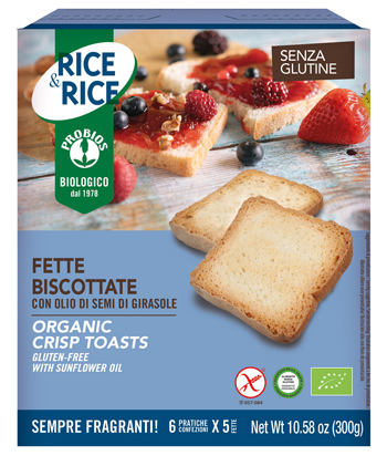 RICE&RICE FETTE BISCOTTATE CON OLIO DI SEMI DI GIRASOLE 300 G - Gruppofarmastore.it