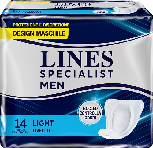 PANNOLONI LINES SPECIALIST MEN LIVELLO 1 14 PEZZI - Gruppofarmastore.it