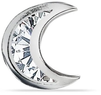 ORECCHINO LUNA CON BRILLANTI - Gruppofarmastore.it